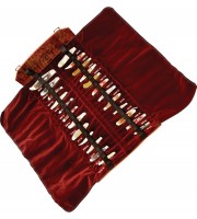 Case  Salesman's Sample Roll Collection of 24 Knives