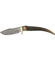 Damascus Stag Grip Hunter