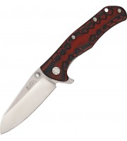 Kizer Titanium Folder
 with Red and Black G-10 handles S35VN Blade