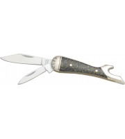 Schrade Leg Knife Blue Celluloid handles
