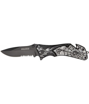 Tac Force Flaming Skull A/O 
Rescue Linerlock
