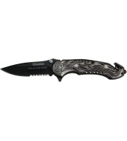 Tac Force Flaming Skull 
Speed Assisted Rescue Linerlock