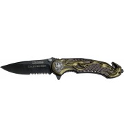 Tac Force Flaming Skull 
Speed Assisted Rescue Linerlock