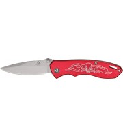 United Silver Onyx Skull A/O linerlock