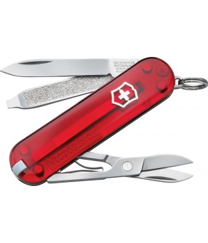 Victorinox Classic Ruby 
Translucent handles
