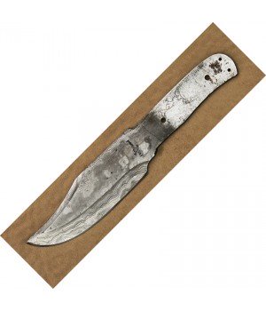 Knife Blade Damascus Clip Blade - Factory Second
