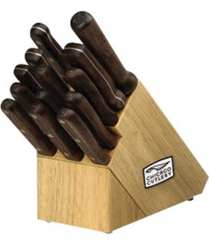 Chicago Walnut Tradition 14 Piece Classic Chef Block Set
