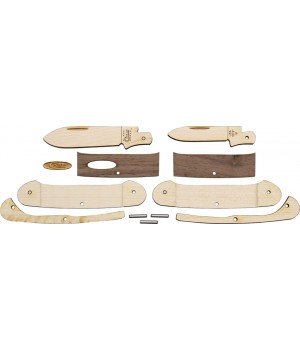 Case Wooden Knife Kit Canoe Small and large spear blades