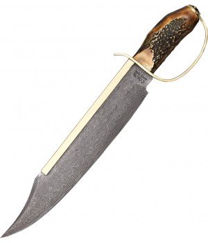 Colt Damascus D Guard Bowie