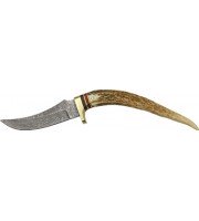Damascus Stag Tip Skinner