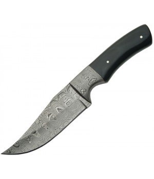 Damascus Clip Point Hunter