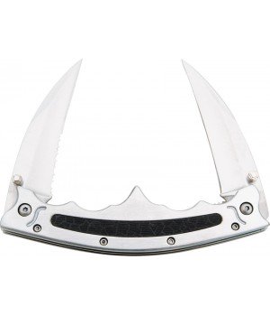 Misc Double Linerlock Silver