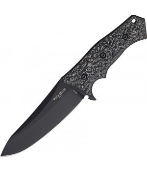 Pro Tech Spindrift Black and 
Grey G-10  handle DLC Black  blade   plain edge