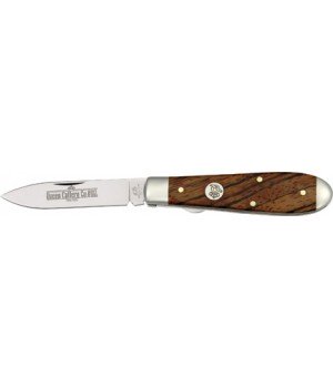 Queen Teardrop Linerlock Curly 
Zebra Wood