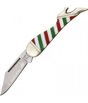 Rough Rider Leg Knife Merry Christmas 
Peppermint Series