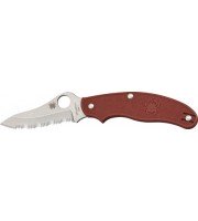 Spyderco UK Pen Knife Maroon