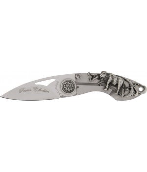 Schrade Pewter Folder Buffalo