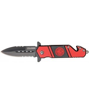 Tac Force Rescue Linerlock -fire department