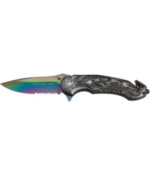 Tac Force Flaming Skull 
Speed Assisted Rescue Linerlock