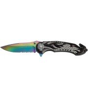 Tac Force Flaming Skull 
Speed Assisted Rescue Linerlock