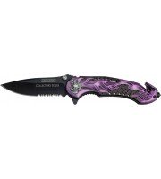 Tac Force Flaming Skull 
Speed Assisted Rescue Linerlock