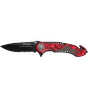 Tac Force Flaming Skull 
Speed Assisted Rescue Linerlock