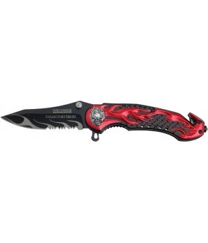 Tac Force Flaming Skull 
Speed Assisted Rescue Linerlock
