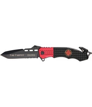 Tac Force Speedster Rescue 
Linerlock Fire Fighter
